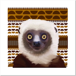 Sifaka Lemur Posters and Art